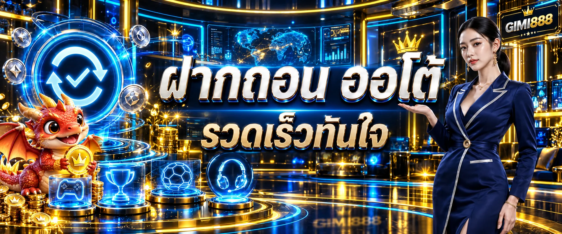 ระบบฝากถอนอัตโนมัติและบริการ GIMI888